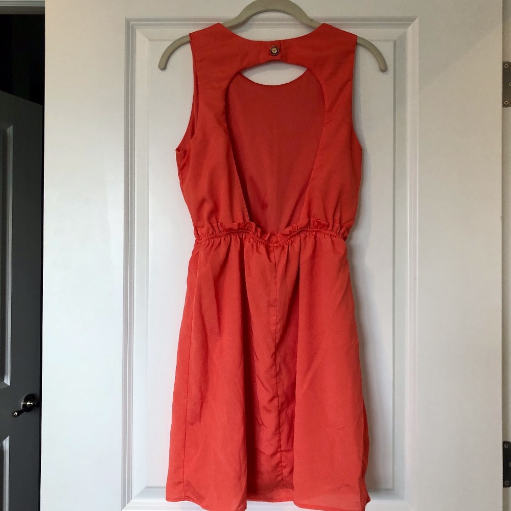 Francesca's orange summer dress